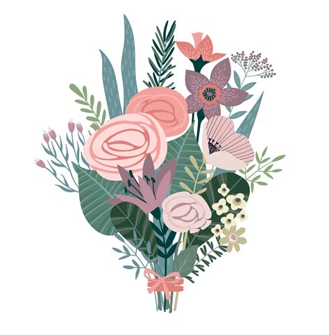 floral illustration vector